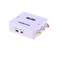 HDMI to AV RCA adapter